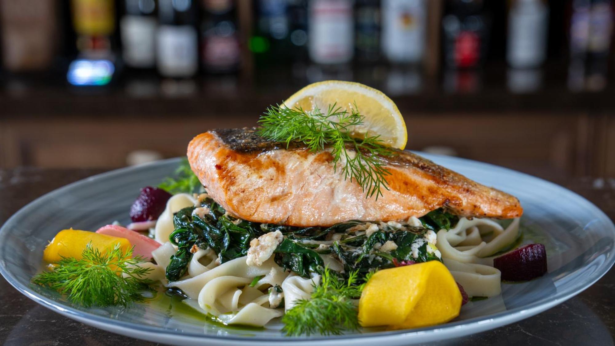 Boutique Odyseja & Spa Ciechocinek Exterior photo Salmon with pasta