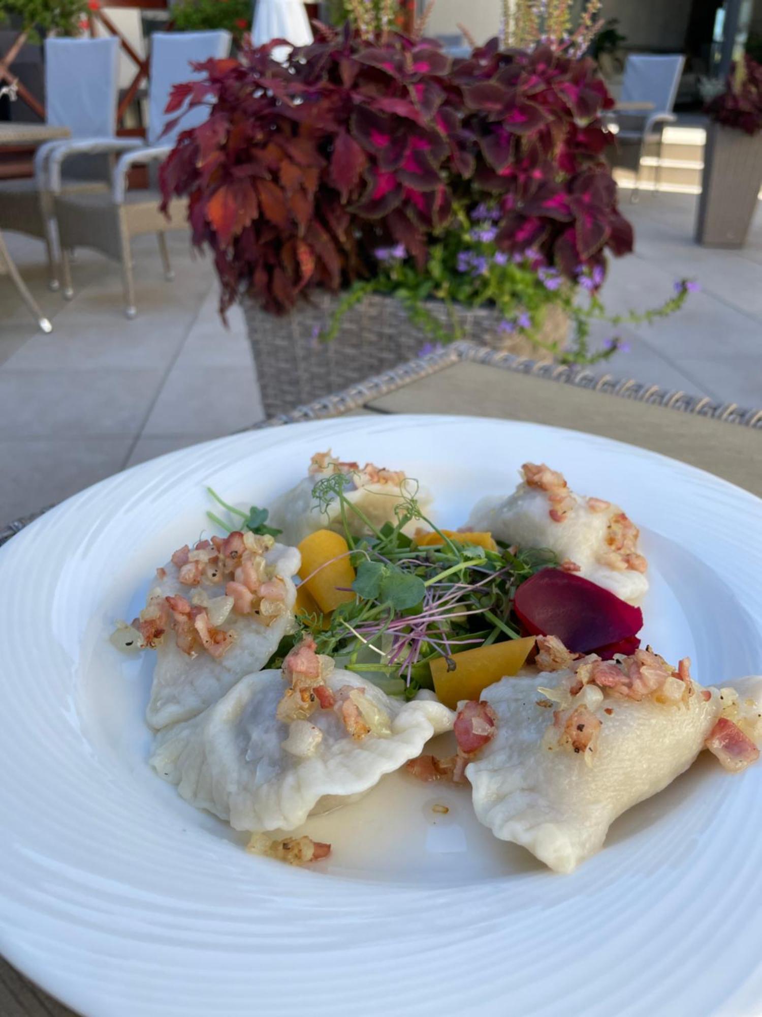 Boutique Odyseja & Spa Ciechocinek Exterior photo A plate of pierogi